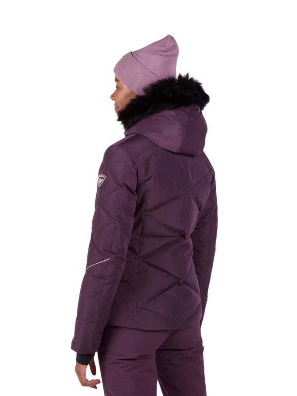 Kurtka Narciarska Rossignol damska W Staci pearly JKT fioletowa2.jpg