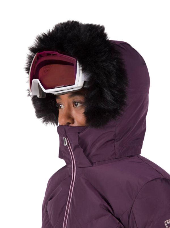 Kurtka Narciarska Rossignol damska W Staci pearly JKT fioletowa3.jpg