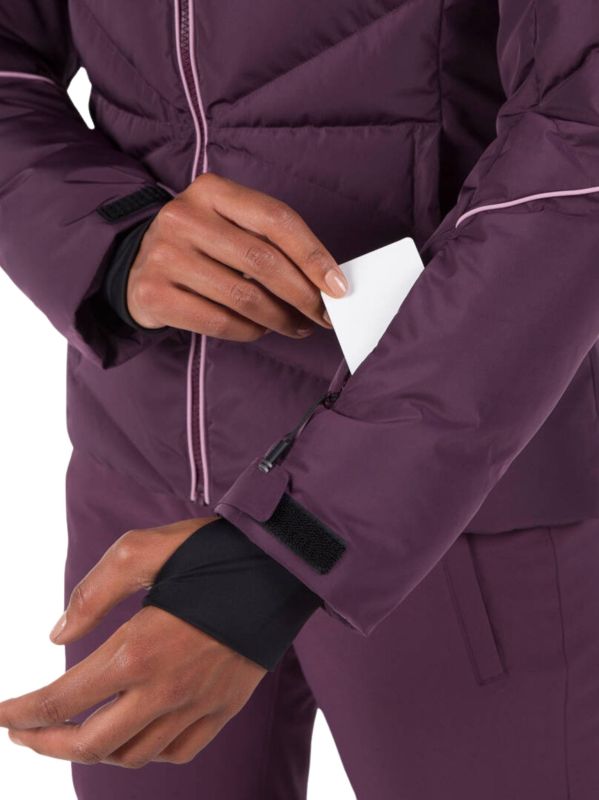 Kurtka Narciarska Rossignol damska W Staci pearly JKT fioletowa5.jpg