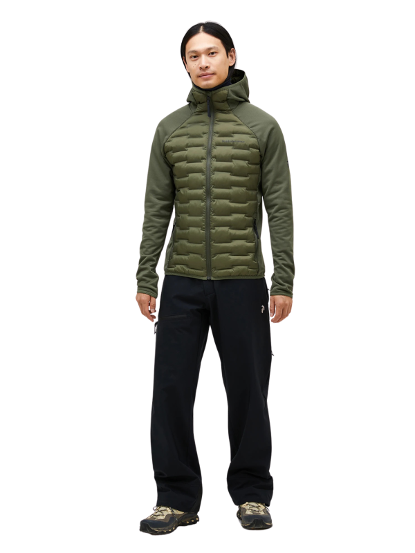 Kurtka Peak Performance męska M Argon Hybrid Hood zielona2.png