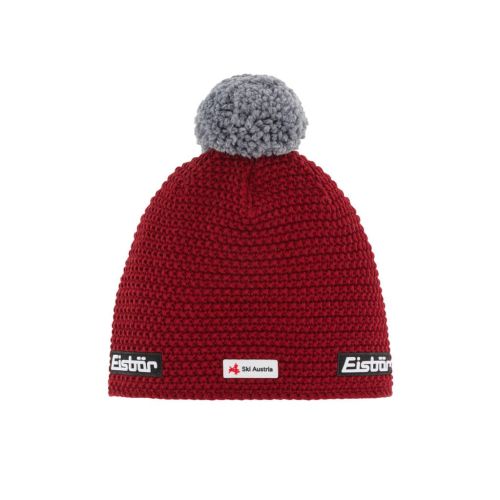 Czapka Eisbar Jamie Pompon MÜ SKA Czerwona
