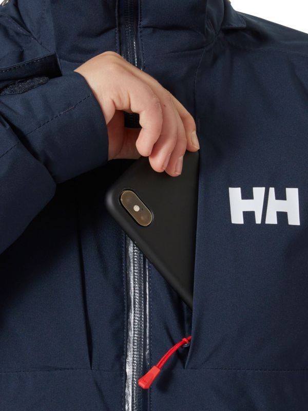 Kurtka Narciarska Helly Hansen Jr Alpha Jacket Granatowa