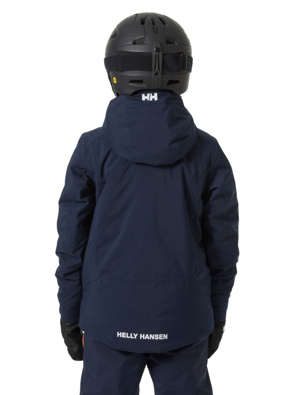Kurtka Narciarska Helly Hansen Jr Alpha Jacket Granatowa