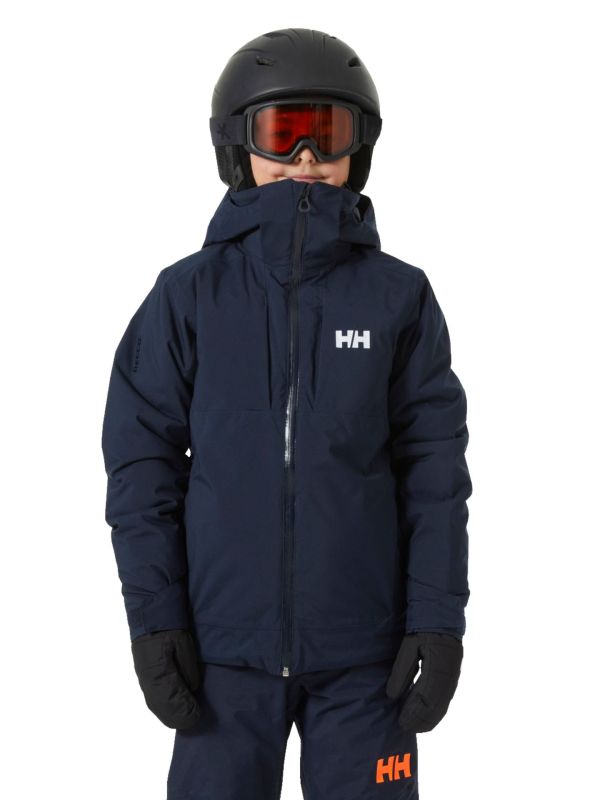 Kurtka Narciarska Helly Hansen Jr Alpha Jacket Granatowa