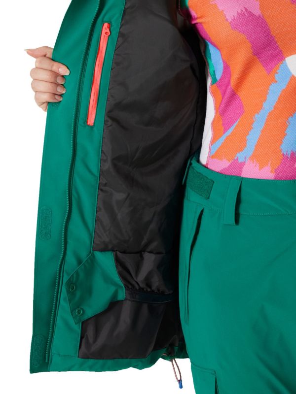 Kurtka Narciarska Helly Hansen W Powshot Jacket Zielona