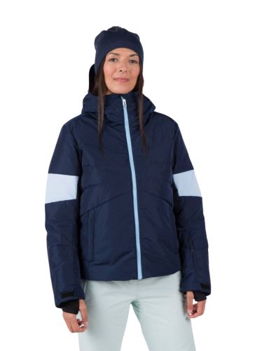 Kurtka Narciarska Rossignol damska W Wispile puffy JKT granatowa