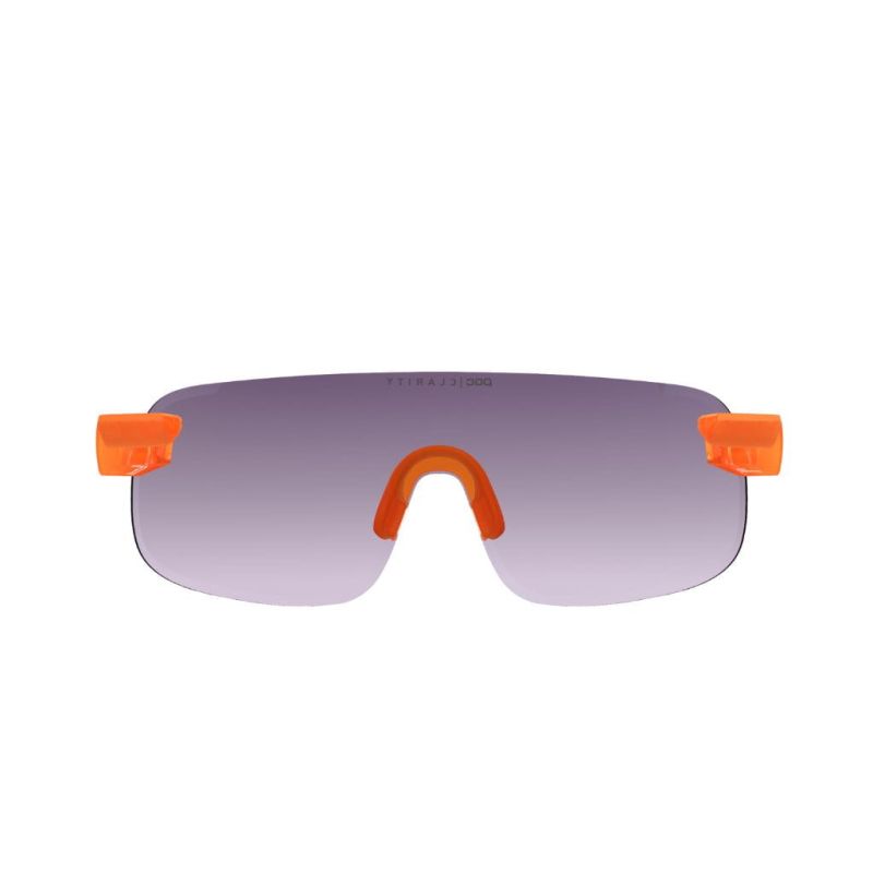 Okulary rowerowe POC Elicit Fluo. Orange Translucent/Clarity Road/Partly Sunny Gold
