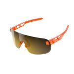Okulary rowerowe POC Elicit Fluo. Orange Translucent/Clarity Road/Partly Sunny Gold