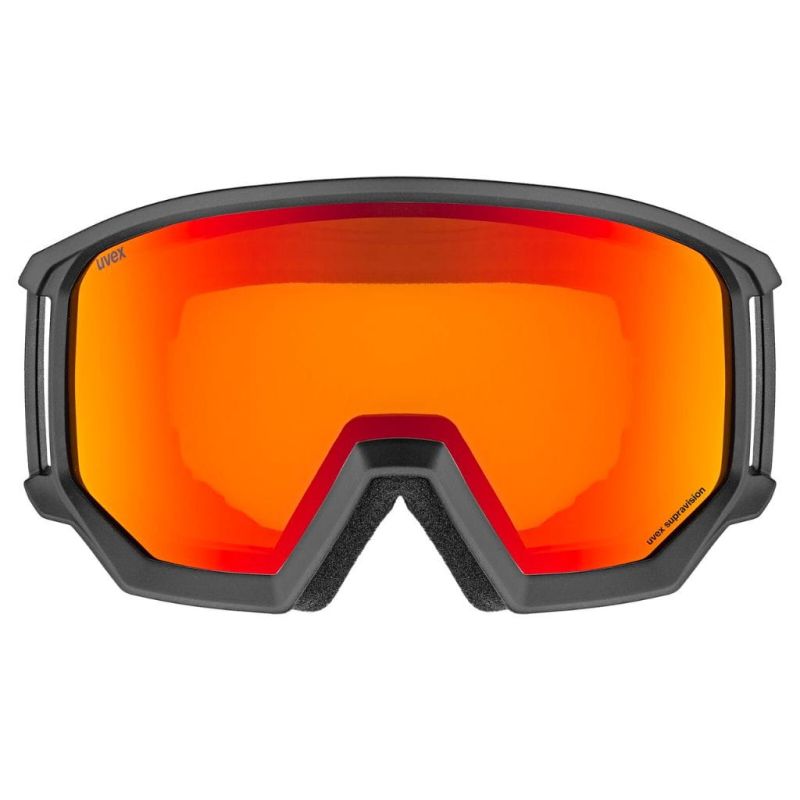 Gogle Narciarskie Uvex Athletic FM Czarne/Mirror Red