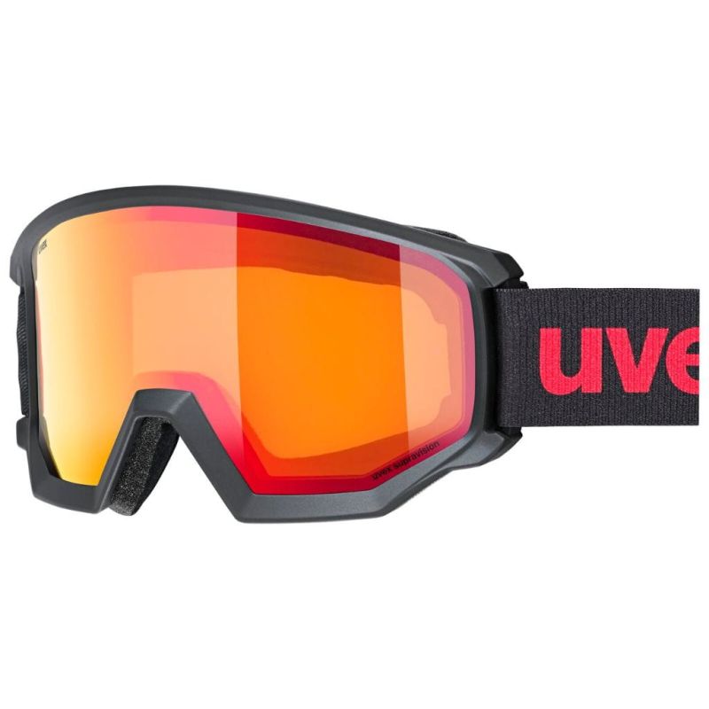 Gogle Narciarskie Uvex Athletic FM Czarne/Mirror Red