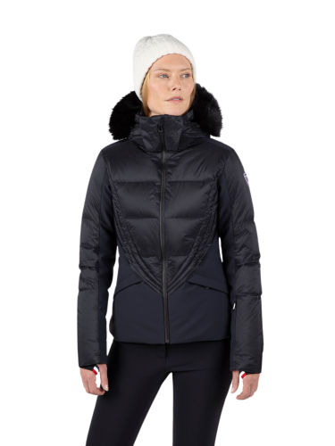 Kurtka narciarska Rossignol damska W Direttissima Down JKT czarna