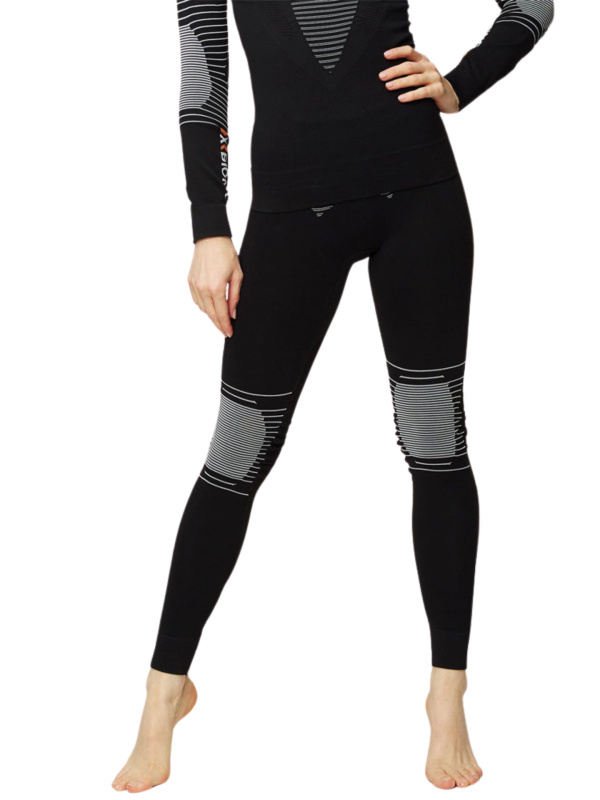 Legginsy termoaktywne damskie X-Bionic Energizer 4.0 czarno-białe