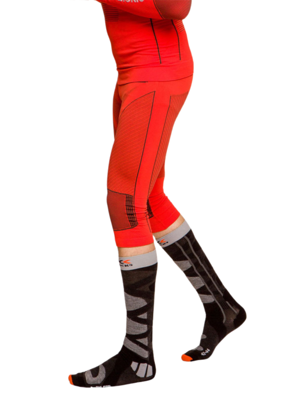 Legginsy termoaktywne 3/4 X-Bionic Energy Accumulator 4.0 pomarańczowo-szare