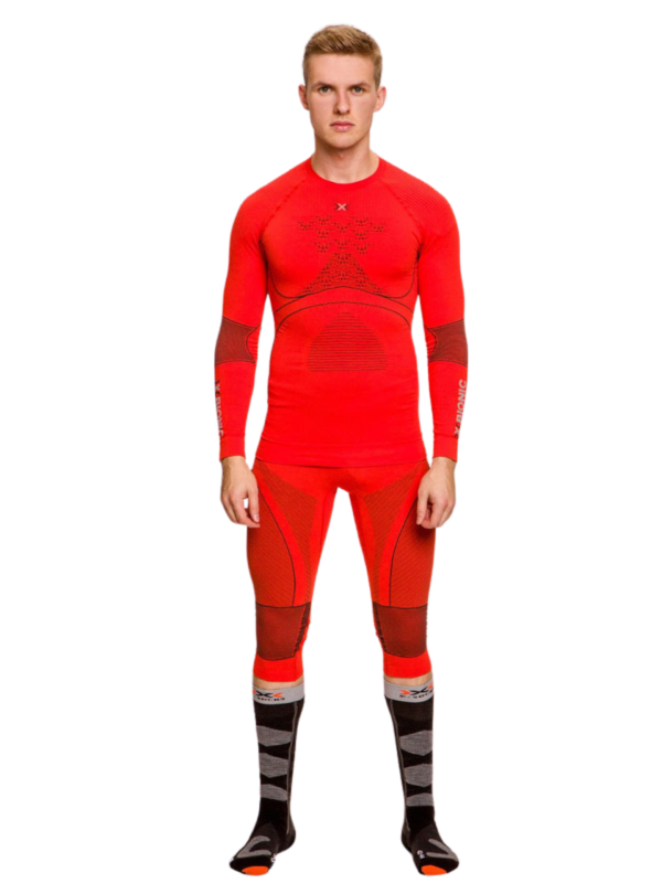 Legginsy termoaktywne 3/4 X-Bionic Energy Accumulator 4.0 pomarańczowo-szare