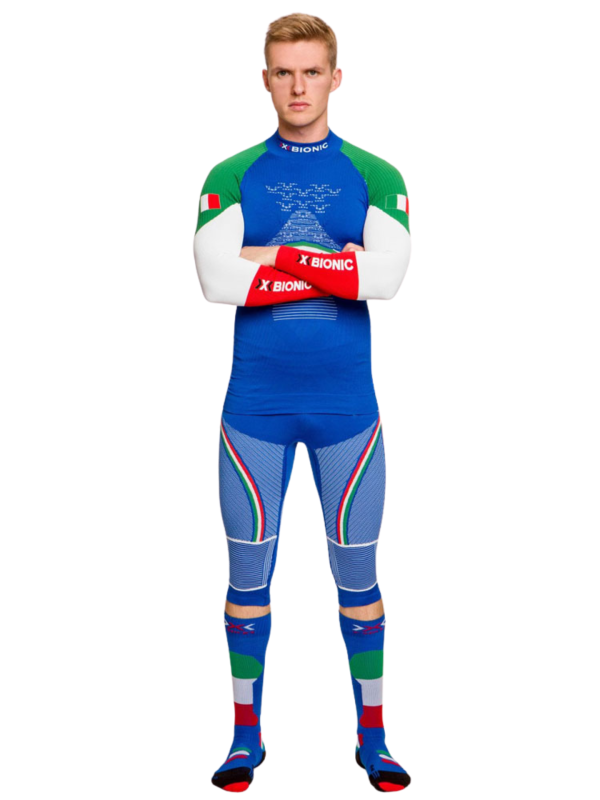 Koszulka termoaktywna z półgolfem X-Bionic Energy Accumulator 4.0 Patriot Italy