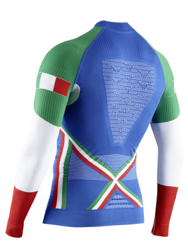 Koszulka termoaktywna z półgolfem X-Bionic Energy Accumulator 4.0 Patriot Italy
