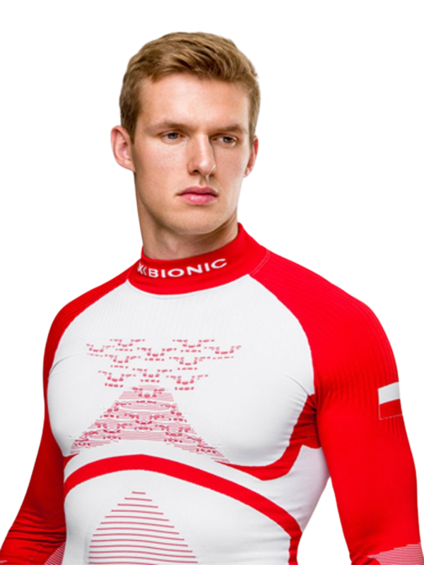 Koszulka termoaktywna z półgolfem X-Bionic Energy Accumulator 4.0 Patriot Poland