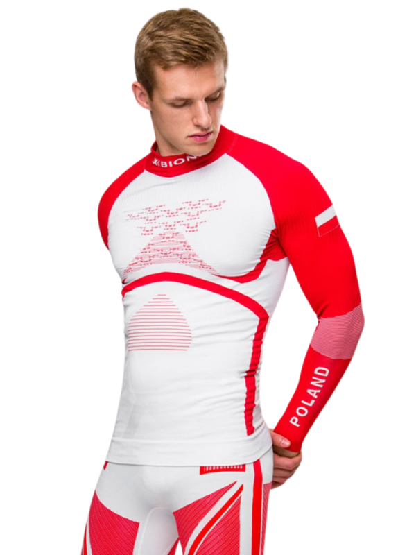 Koszulka termoaktywna z półgolfem X-Bionic Energy Accumulator 4.0 Patriot Poland