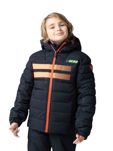 Kurtka narciarska Rossignol Boy Hero czarna