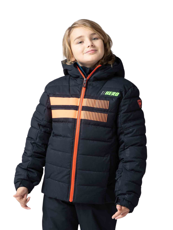 Kurtka narciarska Rossignol Boy Hero czarna
