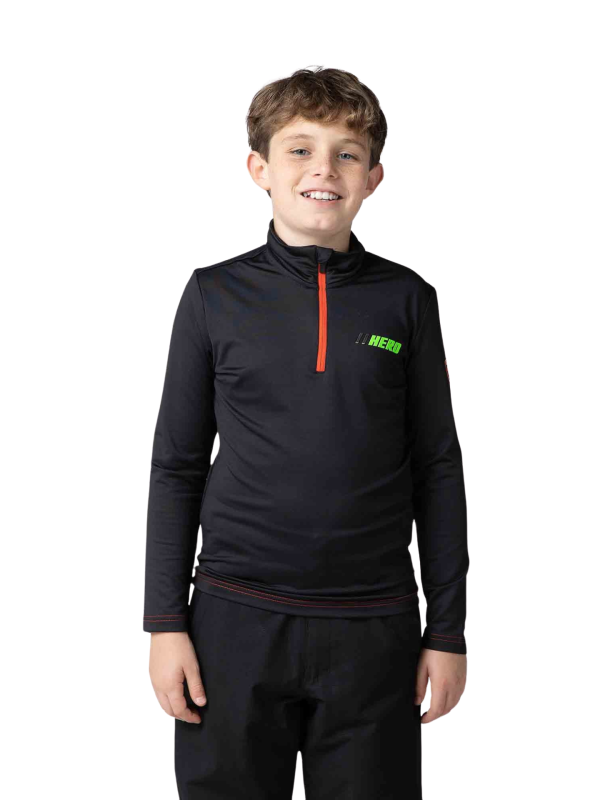 Bluza Rossignol Boy Hero 1/2 Zip Warm Stretch czarna