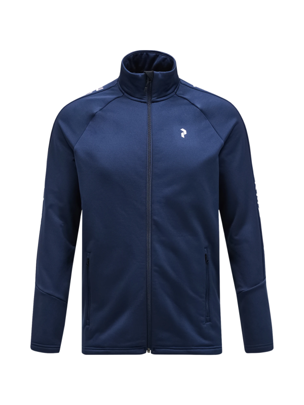Bluza Peak Performance męska Rider Zip Jacket granatowa
