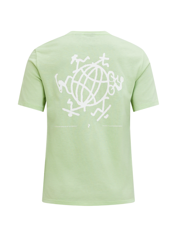 Koszulka Peak Performance damska Explore Graphic Tee zielona