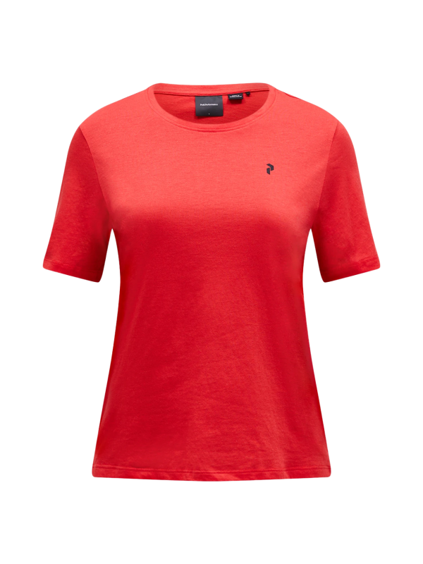 Koszulka Peak Performance damska Explore Graphic Tee czerwona