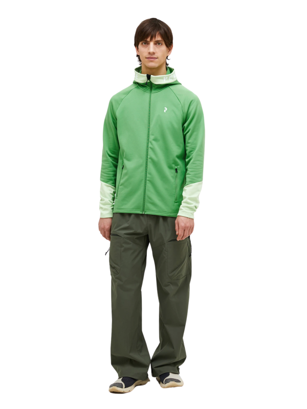 Bluza Peak Performance męska Rider Zip Hood zielona