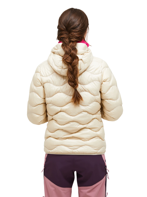 Kurtka Peak Performance puchowa damska Helium Down Hood Jacket beżowa