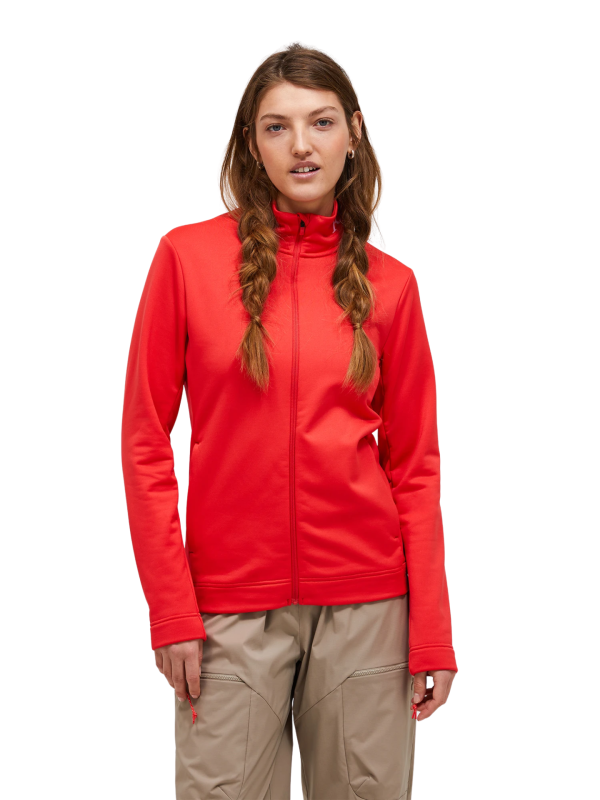 Bluza Peak Performance damska Rider Tech Zip Jacket czerwona