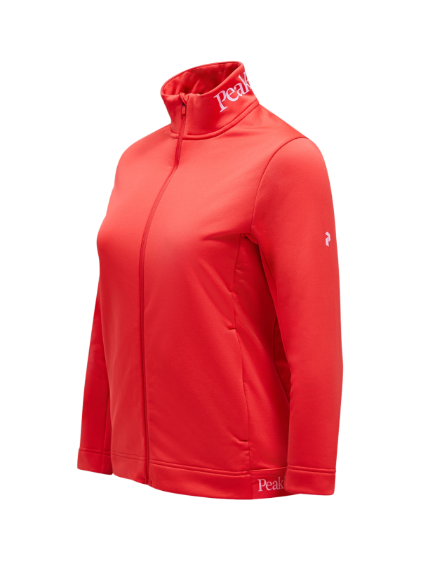 Bluza Peak Performance damska Rider Tech Zip Jacket czerwona