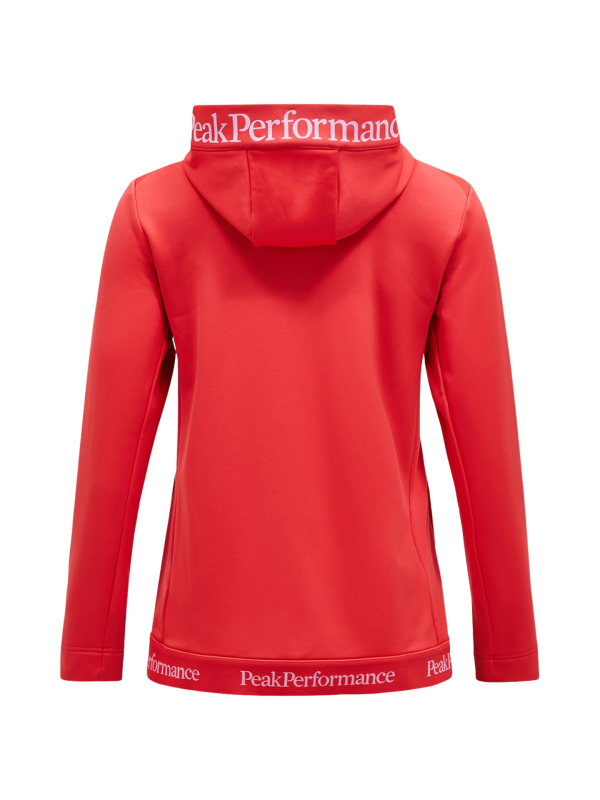 Bluza Peak Performance damska Rider Tech Zip Hood czerwona