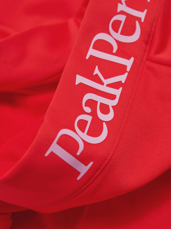 Bluza Peak Performance damska Rider Tech Zip Hood czerwona