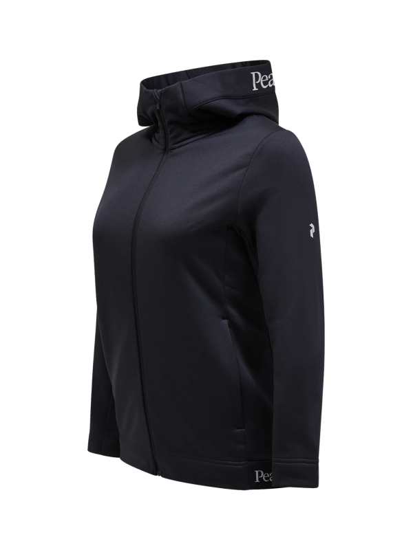 Bluza Peak Performance damska Rider Tech Zip Hood czarna