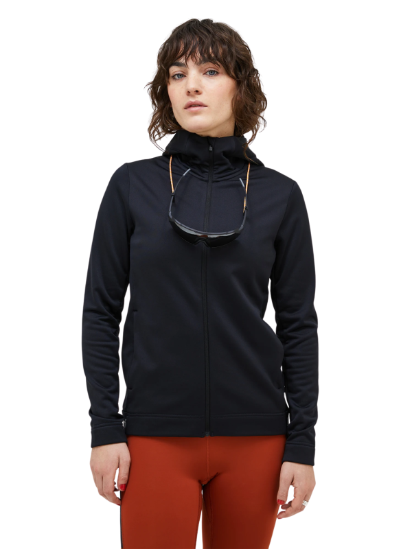 Bluza Peak Performance damska Rider Tech Zip Hood czarna