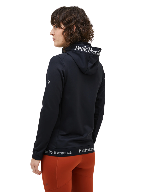 Bluza Peak Performance damska Rider Tech Zip Hood czarna