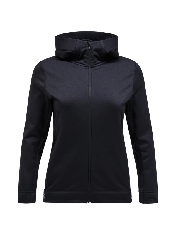 Bluza Peak Performance damska Rider Tech Zip Hood czarna