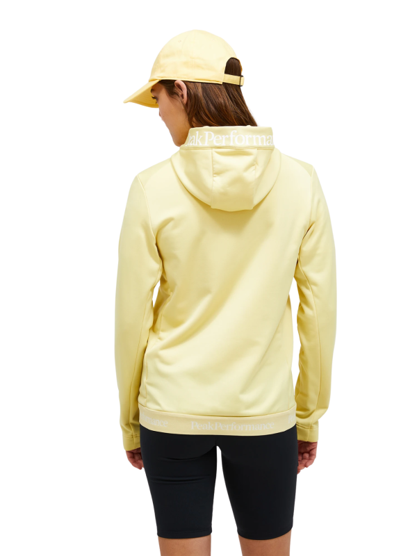 Bluza Peak Performance damska Rider Tech Zip Hood żółta