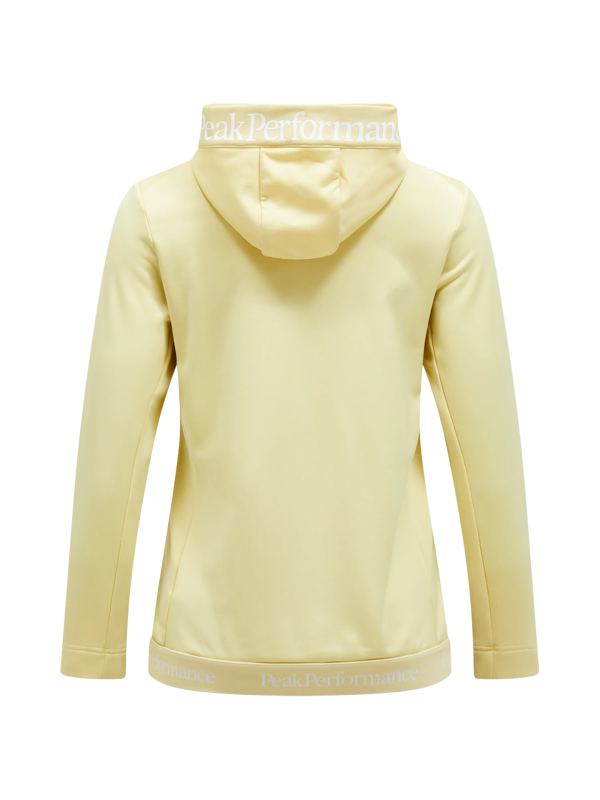 Bluza Peak Performance damska Rider Tech Zip Hood żółta