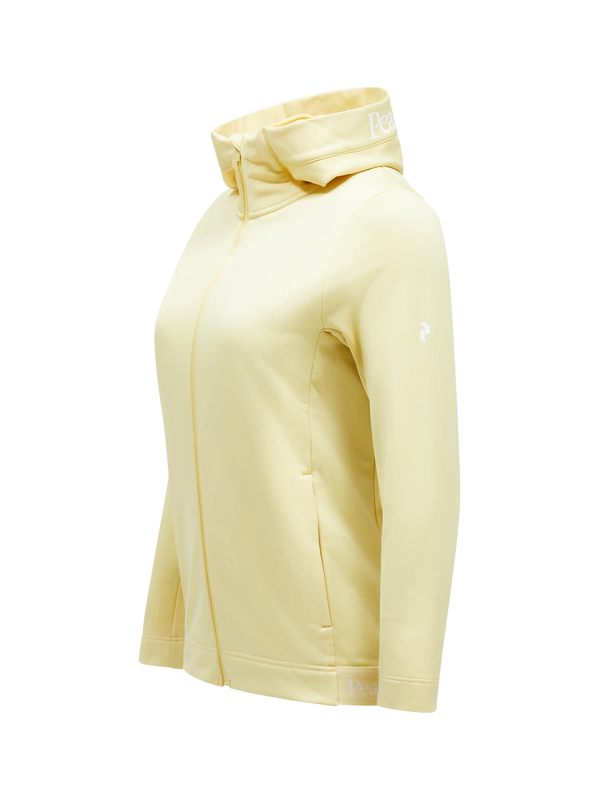 Bluza Peak Performance damska Rider Tech Zip Hood żółta