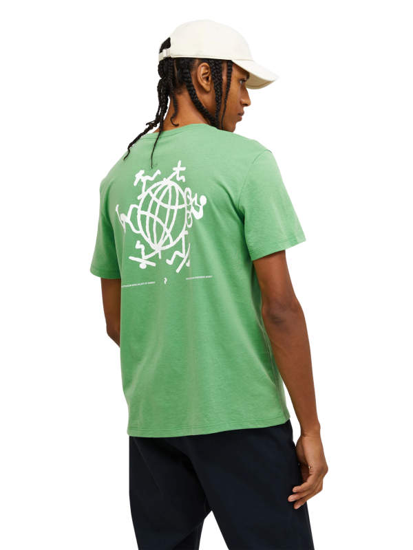 Koszulka Peak Performance męska Explore Graphic Tee zielona