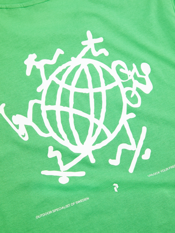 Koszulka Peak Performance męska Explore Graphic Tee zielona