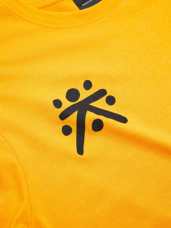 Koszulka Peak Performance męska Explore Graphic Tee pomarańczowa