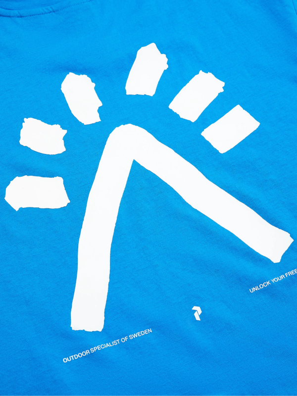Koszulka Peak Performance męska Explore Graphic Tee niebieska