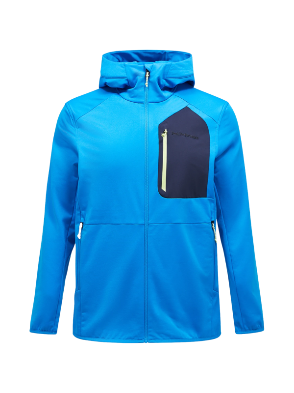 Bluza Peak Performance męska Utility Light Zip Hood niebieska