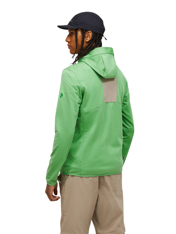 Bluza Peak Performance męska Utility Light Zip Hood zielona (