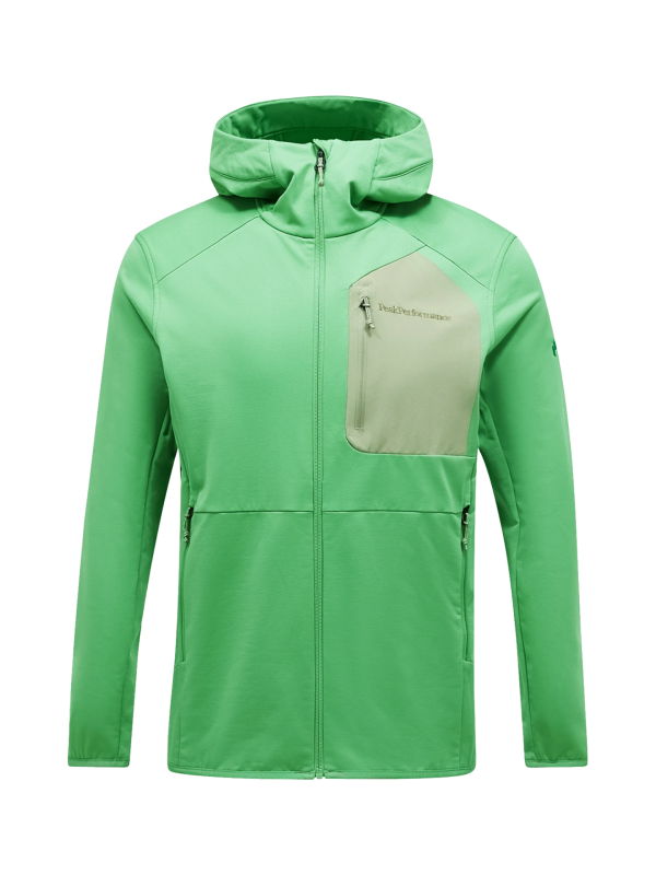 Bluza Peak Performance męska Utility Light Zip Hood zielona (