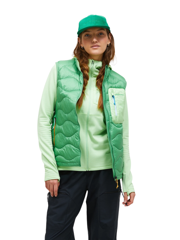 Kamizelka Peak Performance puchowa damska Helium Utility Down Vest zielona