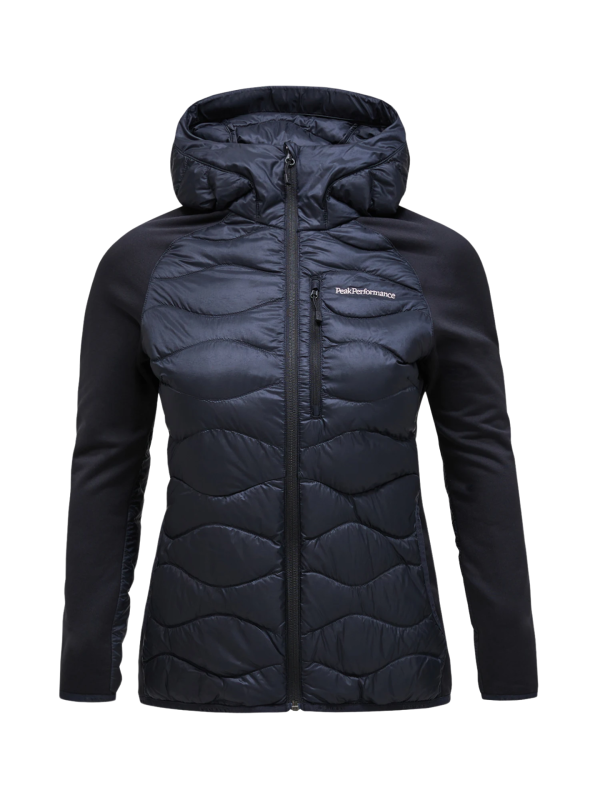 Kurtka Peak Performance puchowa damska Helium Down Hybrid Hood czarna